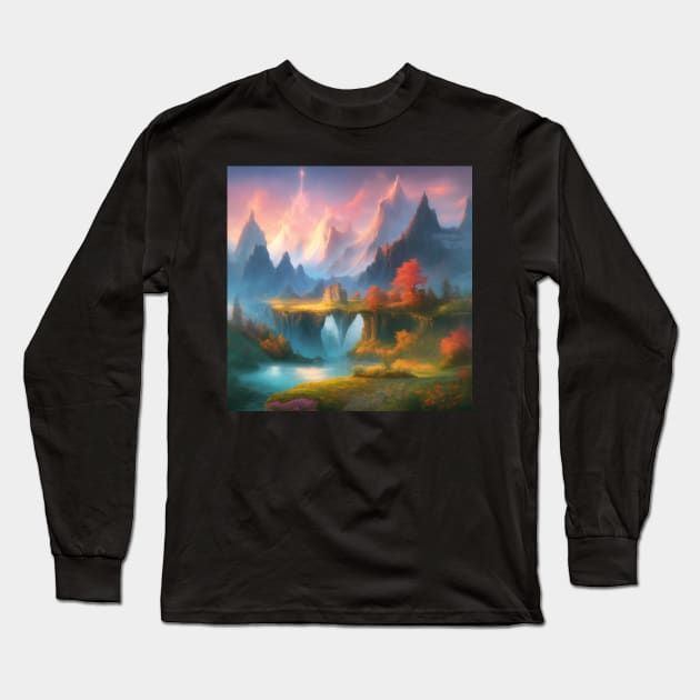 Dreamcore Nature Scene Long Sleeve T-Shirt by CursedContent